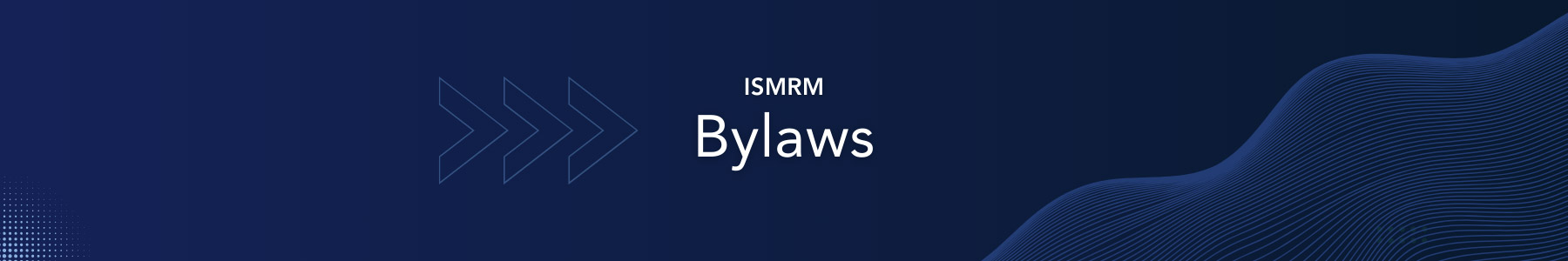 ismrm bylaws banner image